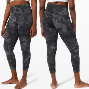 Lululemon Align Pant 25"‎ 6 Diamond Dye Pitch Grey Graphite Grey Leggings W5CQVS